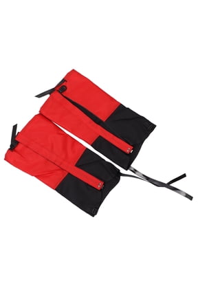 Leg Hiking Gaiters Waterproof Snow Boot Guard Lightweight Breathable Mountain Climbing Red L