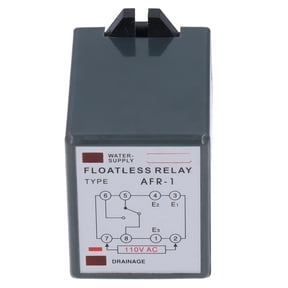 Suodoka Liquid Level Controller Floatless Relay High Contact Capacity Water Level Switch AC 110V AFR-1 for Electrical System Safe Operation 11 x 9 x 7 cm / 4.3 x 3.5 x 2.7 inches