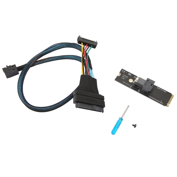 Suodoka M.2 PCIE 4.0 to SFF8643 U.2 Adapter, High-Speed NVME to SFF 8643 Expansion Card with SFF8639 Connection Cable for Desktop Computers, Model PH49 M2
