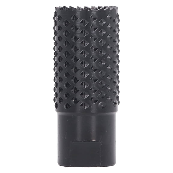 Suodoka M10 Rotary Burr Rasp File Bit, Black Polished Finish 45 Carbon Steel Wood Carving Hole Drill Bit for 100 Type Angle Grinder, Wear Resistant Accurate Opening Accessory, 1 inch / 25.4 mm
