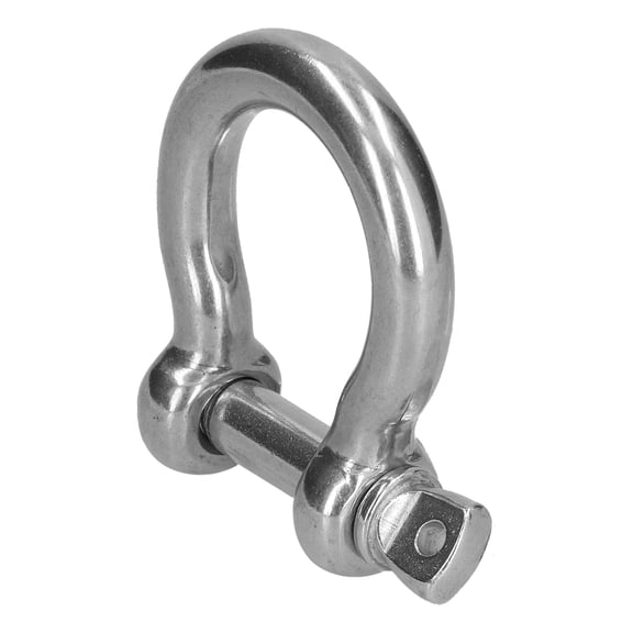 Suodoka M14 Screw Pin Anchor Shackle Bow Shape 304 Stainless Steel Chain Wire Rope Connector Heavy Duty Lifting Marine Towing Clevis Tool Pack of 2 Pcs (3.94 inches / 10.0 cm Length)