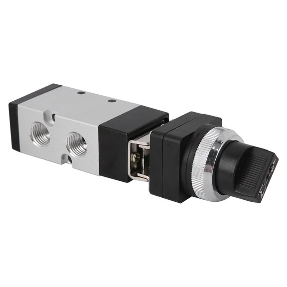 Suodoka MSV86522-TB 2-Position 5-Way Mechanical Button Valve Switch Valve for Pneumatic System, G1/4 in (6.35 mm)