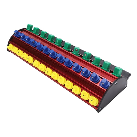 Suodoka Magnetic Socket and Bit Organizer Aluminum Alloy ABS Multi Storage Holder for Workshop