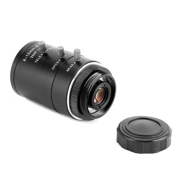 Suodoka Manual Aperture C-Mount CCTV Security Camera Zoom Lens 1080P 2MP (0.15 inches to 0.47 inches / 4-12 mm)