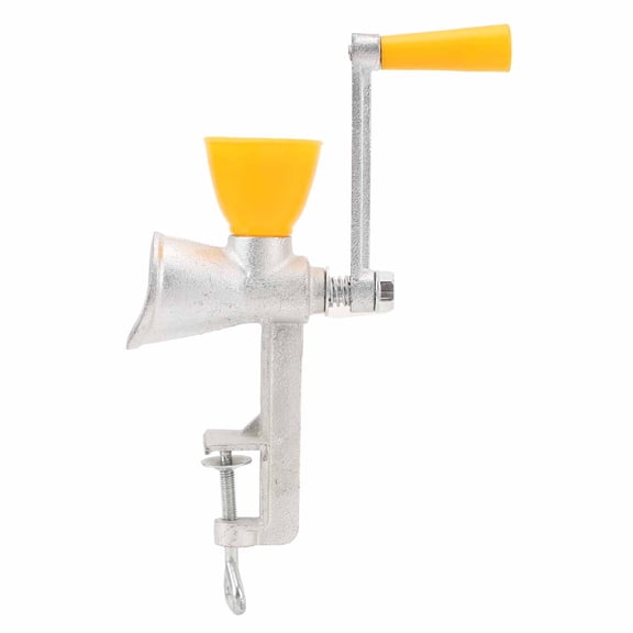 Suodoka Manual Grain Mill Cast Iron Hand Operated Grinder with Table Clamp for Coffee Bean Corn Pepper Wheat, Heavy Duty Kitchen Tool, 10.2 inches / 26 cm