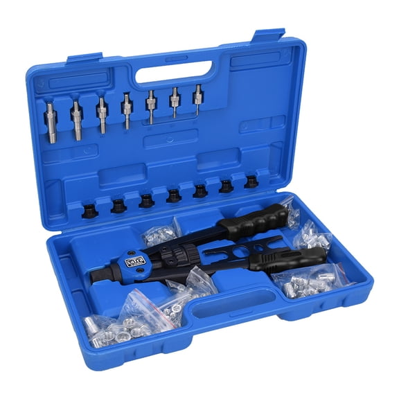 Suodoka Manual Rivet Nut Gun Insert Hand Tool Threaded Riveter Gun M3 M4 M5 M6 M8 M10 M12[cite: 1], 110 Pieces, 14.96 inches / 38 cm