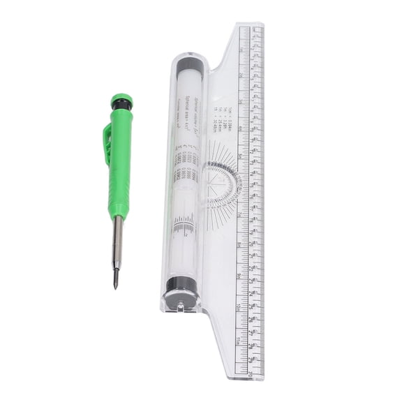 Suodoka Measuring Rolling Ruler 30cm / 11.8 inches Various Formulas Horizontal Vertical Parallel Lines Arc Curves Drawing Roller Ruler