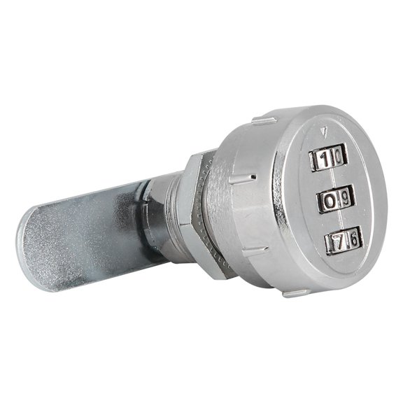 Suodoka Mechanical Code 3-Digit Password Cabinet Lock Keyless Entry Hardware For Drawers Mailboxes Doors Chrome Finish 20mm / 0.79 inches Security Solution