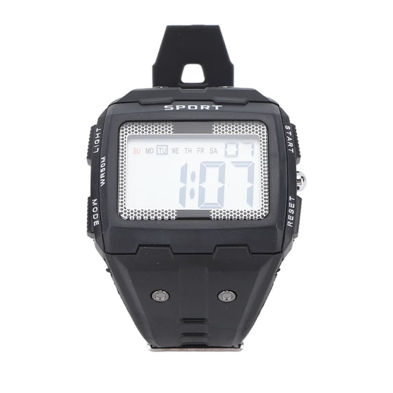 Suodoka Men Sport Watch Waterproof Large Screen Portable Chronograph Watch for Outdoor Climbing Camping Black (5.5 inches / 14 cm) Reliable Digital Timepiece