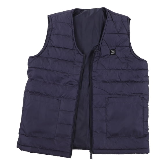 Suodoka Men's Heated Vest V Neck Smart Constant Temperature Warm Heating Vest for Winter Royalblue 6XL