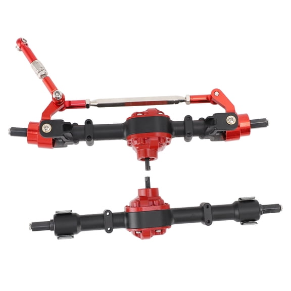 Suodoka Metal Gear Axle Set Front Rear Replacement for D90 MN90 1/12 RC Car Black 7.87 inches / 20 cm