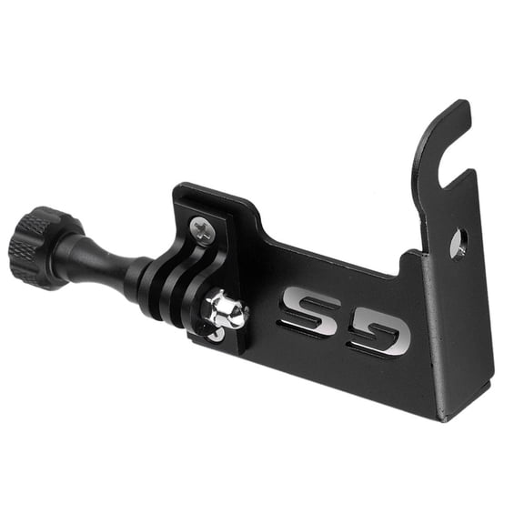 Suodoka Metal Motorcycle Camera Mount Stand Anti Theft Bracket Fit for BMW R1200GS LC and ADV Models, Premium Aluminum Riding Camera Holder Support, Black Finish, 7.00 inches / 17.78 cm