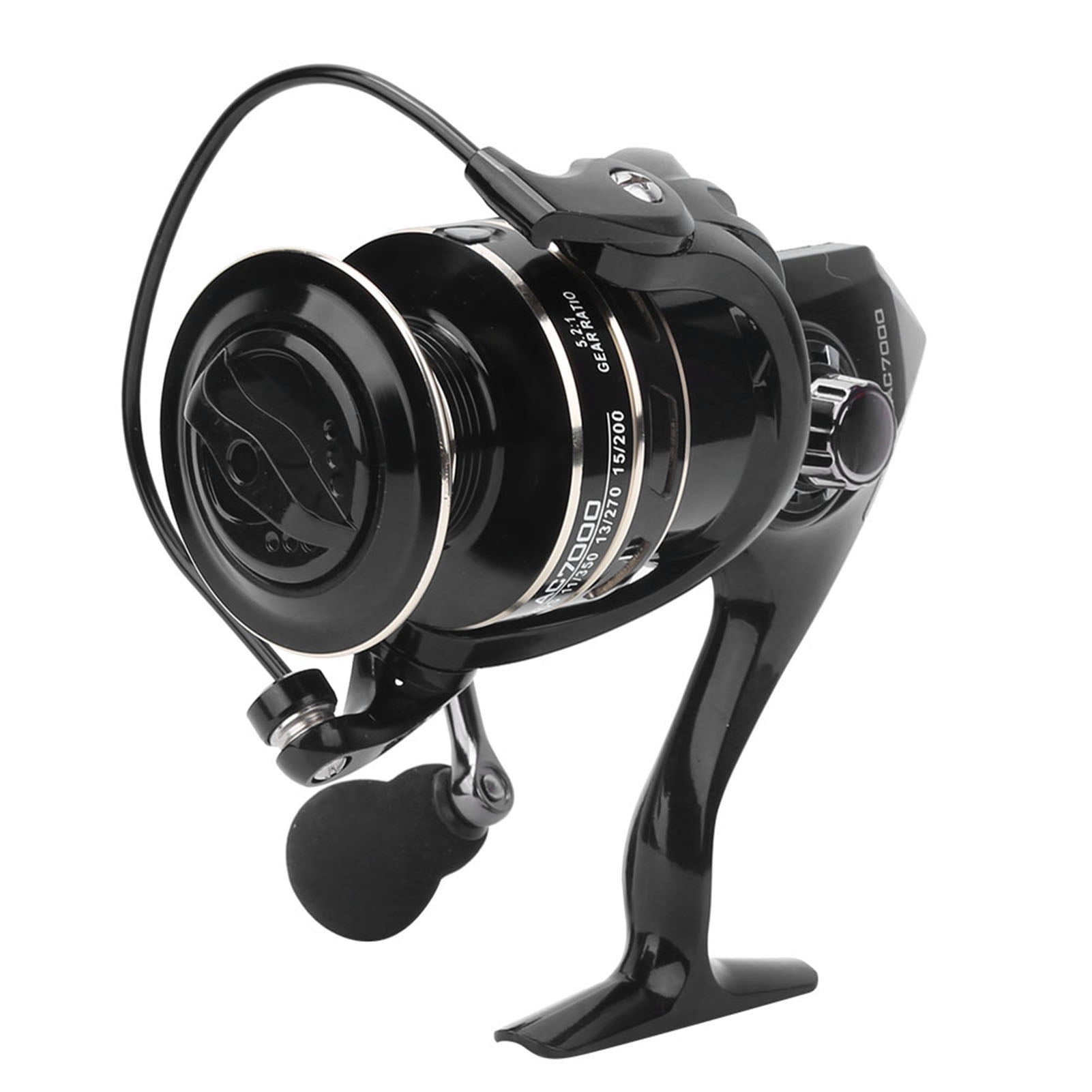 Suodoka Metal Spinning Fishing Reel AC7000 Long Range Throwing Sea Fish Bait Casting Wheel Accessory for Saltwater and Freshwater Fishing, 5.91 inches / 15.00 cm, 15.2 oz / 431 g