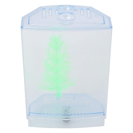 Suodoka Mini Acrylic Fish Breeding Box – Transparent Hatchery & Incubator, 4.33" x 5.51" – Ideal for Fish Hatching, Isolation & Observation