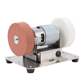 Suodoka Mini Bench Grinder with 2 Wheels Electric Multi Purpose Grinding Machine for Metal Wood Cutter Making Jewelry Buffing, Compact Design Power Rotary Tool (2.76 inches / 70mm)