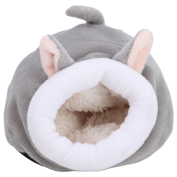 Suodoka Mini Cotton Pet Nest  Soft, Durable Hamster & Rabbit Sleeping House, Cute Gray Design, Cozy & Safe Home for Small Animals