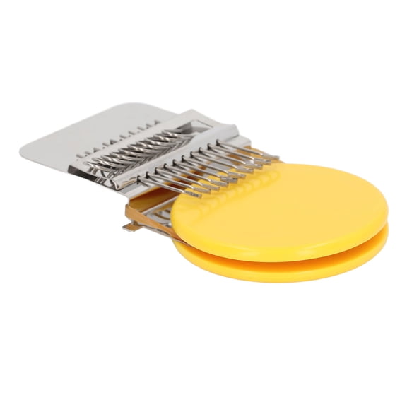 Suodoka Mini Knitting Machine 10 Needle Simple Operation Hand Loom for Home Repairing Yellow (5.51 inches / 14 cm)