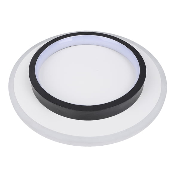 Suodoka Modern LED Ceiling Light Flush Mount Round Fixture with Remote Control for Living Room Hallway Entryway Black, Premium Lighting Solution, 11.4 inches / 29.0 cm