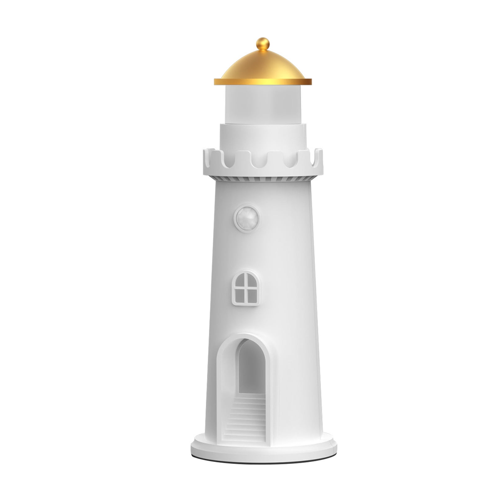 Suodoka Moonlight Lighthouse Projection Lamp, Motion Sensor Night Light, Dimmable Warm White Mood Light with Timer, Type-C Rechargeable for Bedroom & Living Room Decor (9.06 inches / 23.01 cm)
