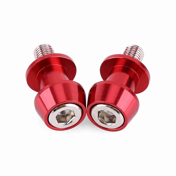 Suodoka Motorcycle CNC Aluminium Alloy Swing Arm Spool Sliders Stand Bobbins 8mm / 0.31 inches Red 1 Pair