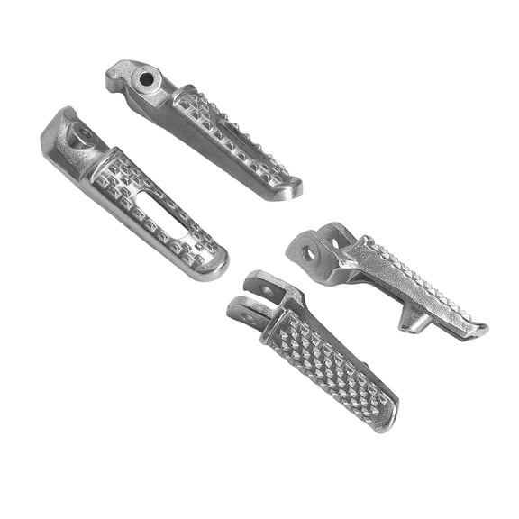 Suodoka Motorcycle Front Rear Foot Pegs Complete Set, High Strength Strong Grip Pedal Replacement for Honda CBR600 F4I CBR1000RR CBR600RR CB1000R