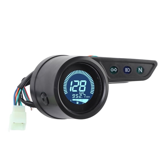 Suodoka Motorcycle Speedometer Gauge Tachometer Odometer Universal Digital LCD Instrument Replacement Part