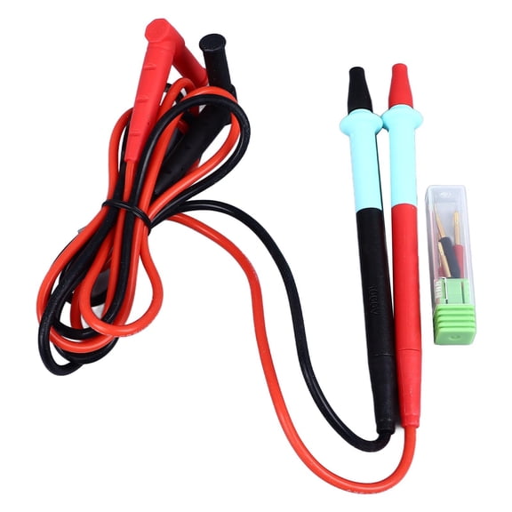 Suodoka Multimeter Probe Kit Digital Test Pen Line Electrical Tester Supplies Copper Needle Thin Pointed Tip 20A 100CM / 39.37 Inches High Precision Replacement Leads Set