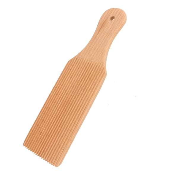 Suodoka Natural Beech Wood Gnocchi Board, Authentic Italian Pasta Maker & Garganelli Roller, Smooth Surface Kitchen Tool for Perfect Dough Shapes, 9 x 3.15 Inches (23x8 cm), Lightweight & Durable