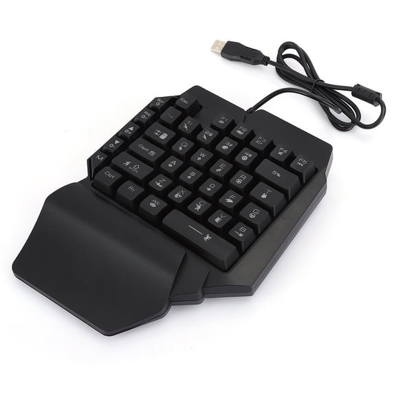 Suodoka One Handed Mechanical Gaming Keyboard for PUBG, Left Hand Ergonomic Keypad with Backlit Lights for PC Computer Laptop Mobile Game, 10.2 x 7.9 x 2.4 inches / 26.0 x 20.0 x 6.0 cm