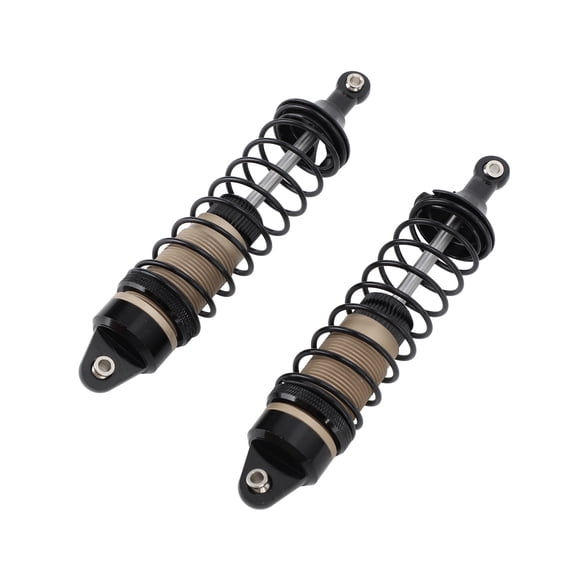 Suodoka One Pair RC Car Shocks Absorber 4.13 inches / 105 mm Aluminum Alloy Highly Elastic Springs RC Rear Shock Damper For Traxxas Slash Rustler 1/10 RC Car Upgrades