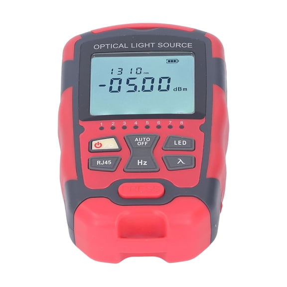 Suodoka Optical Fiber Power Meter Single Mode Dual Wavelength 1310nm 1550nm Fiber Optic Light Source with RJ45 Line Finding Network Tester
