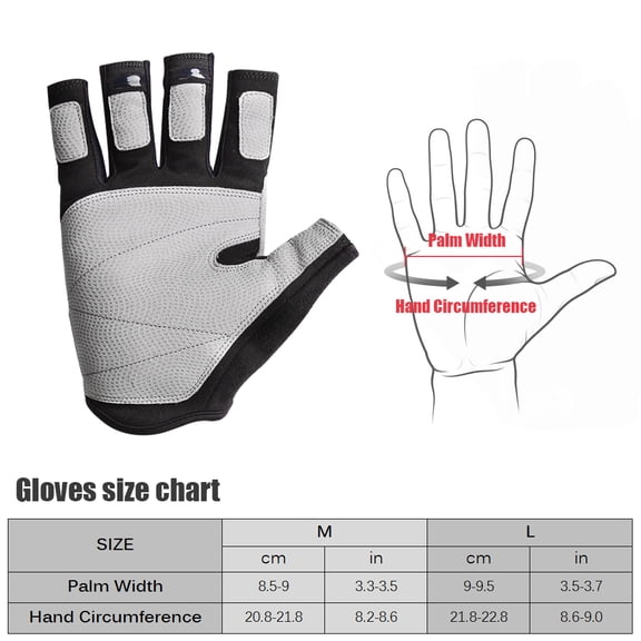Suodoka Outdoor Half-Finger Climbing Gloves, Sport Fingerless Gloves For Mountain Climbing, Hiking, Fishing, Cycling, And Workout, Durable Wear-Resistant Hand Protection, Black Size L