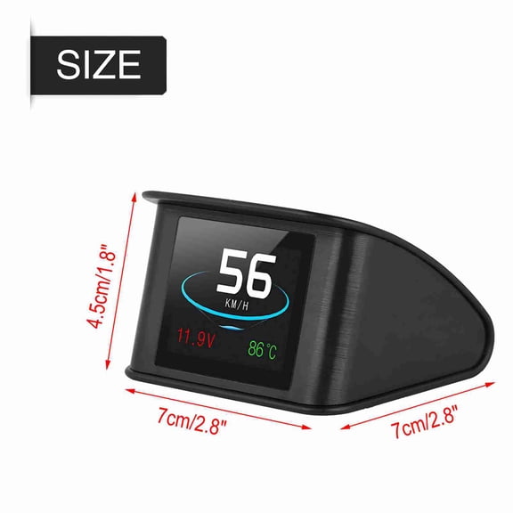 Suodoka P10 Universal Car HUD Head Up Display OBD2 Speed Warning RPM Fuel Consumption Projector 2.9 inches / 7.3 cm
