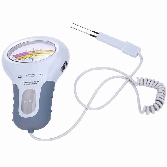 Suodoka PC-102 CL2 Chlorine & PH Tester Swimming Pool Spa Water Quality Analyzer with Probe, Accurate Measurement Tool for Family Pools, 7.3 inches / 18.5 cm, 10.5 oz / 298 g