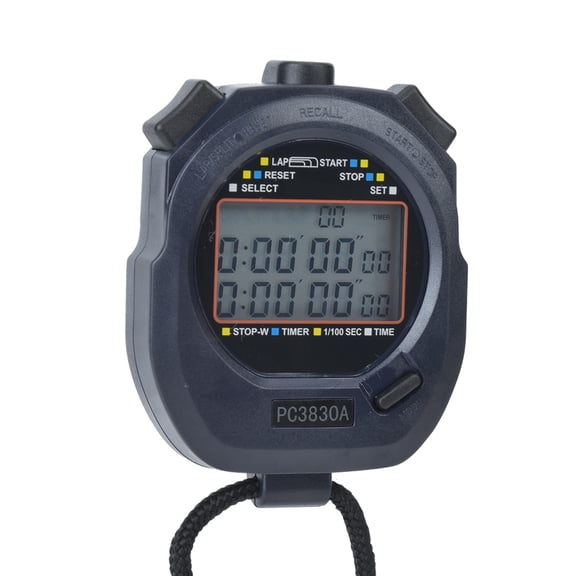 Suodoka PC3830A ABS Sports Running Stopwatch Electronic Track and Field Countdown Stop Watch, Portable Timer with LCD Display (3.24 inches / 8.2 cm) for Coaches and Referees