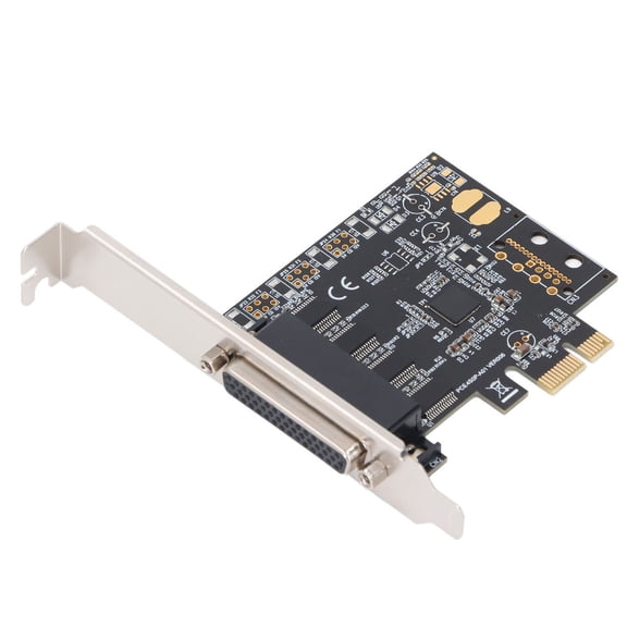Suodoka PCIE 1X Serial Adapter Card DB25 to 4 Port DB9 R232 PCI Express Serial Expansion Card with ASIX AX99100 Chip for Win XP 7 8 10 11 Linux PCI-E R232 Adapter High Performance PC Component