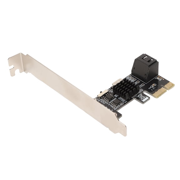 Suodoka PCIE to SATA 3.0 Expansion Card 2 Port PCI Express 1X 4X 8X 16X Slot SATA Hard Drive Adapter Controller Expansion Board ASM1061 High Speed 6Gbps (5.91 x 5.12 inches / 15.0 x 13.0 cm)