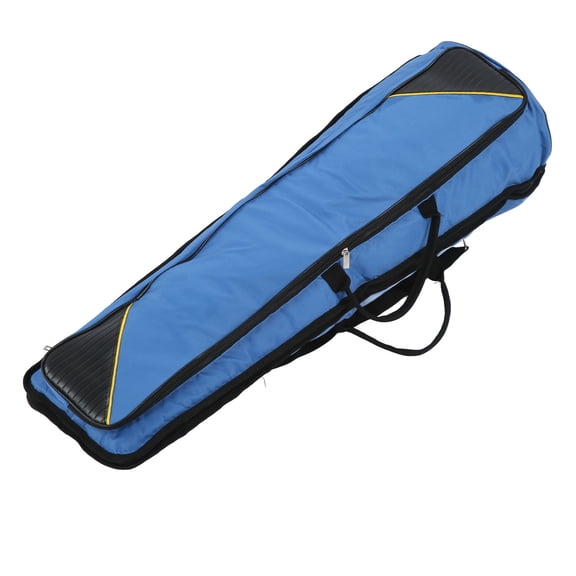 Suodoka Padded Tenor Trombone Gig Bag Oxford Cloth Musical Instrument Case with Accessory Pockets, Blue, 34.3 Inches / 87 cm
