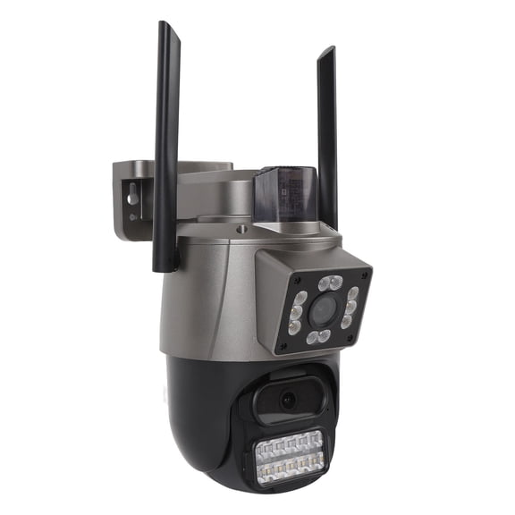 Suodoka Pan Tilt Wireless Security Camera Dual Lens 6MP 5X Zoom Motion Detection IP66 Water Resistant Panoramic Security Camera for Outdoor Home US Plug
