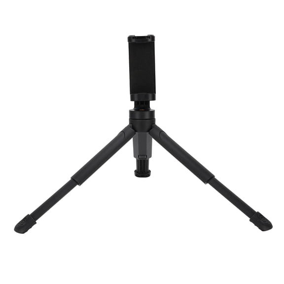 Suodoka Phone Extendable Tripod Universal Horizontal Vertical Tripod Stand with Phone Clip Cold Shoe Mount for Microphone Fill Light (8.7 inches / 22.1 cm)