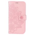 thumbnail image 1 of Suodoka Phone Wallet Case With Card Slot Stand PU Leather Flower Embossed Protective Flip Cover for iPhone 13 Rose Gold (6.3 inches / 16 cm), 1 of 9