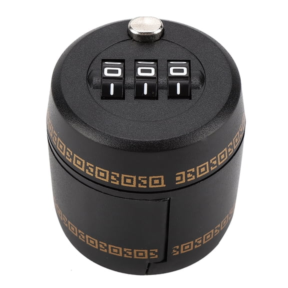 Suodoka Plastic Bottle Password Lock Combination Sealing Lock Wine Stopper Vacuum Plug, Universal Safe Red Wine Freshness Keeper for Home Pub Hotel Bars, 1.6x1.8 inches / 4x4.5 cm Black Gift