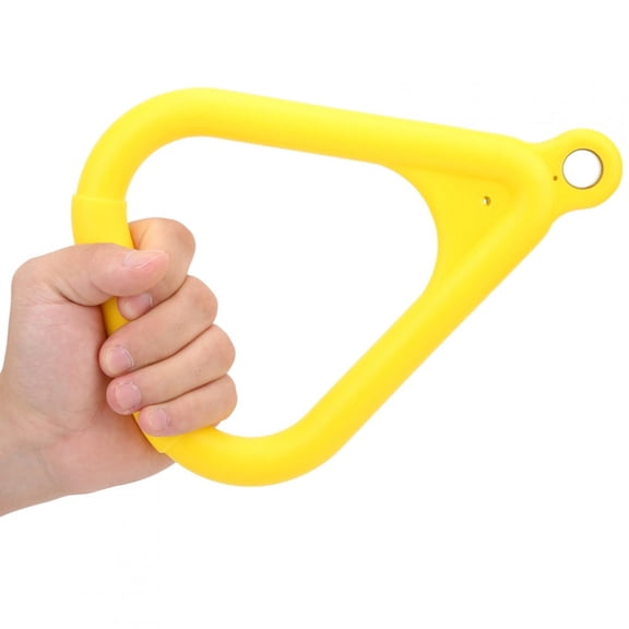 Suodoka Plastic Yellow Kids Children Flying Gym Rings Pull Up Ring for Sports Game Outdoor Indoor Fitness Equipment Heavy Duty Backyard Play Set Exercise Toy Yellow