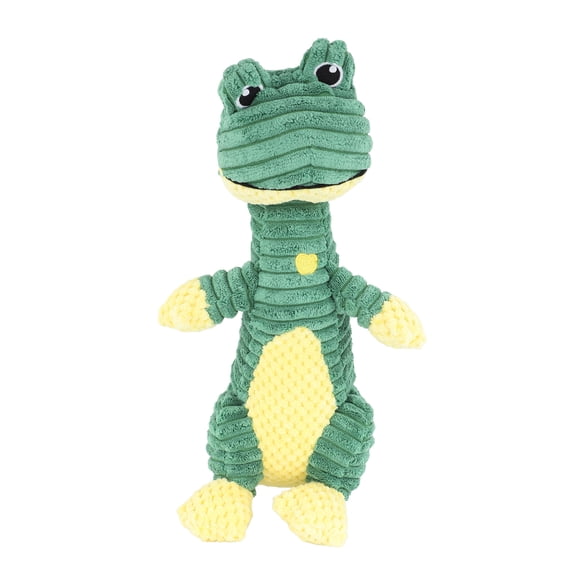 Suodoka Plush Dog Squeaky Toy Cute Frog Shape Interactive Chew Toy Reduce Boredom for Small Medium Large Dogs, Stuffed Animal Pet Teething Clean Supplies (13.78 inches / 35 cm)