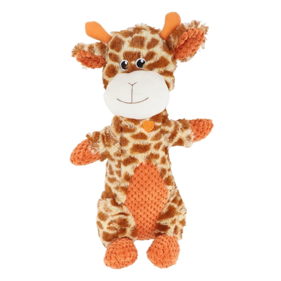 Suodoka Plush Dog Squeaky Toy Cute Giraffe Shape Interactive Chew Toy Reduce Boredom for Small Medium Large Dogs, Stuffed Animal Pet Teething Clean Supplies (13.78 inches / 35 cm)