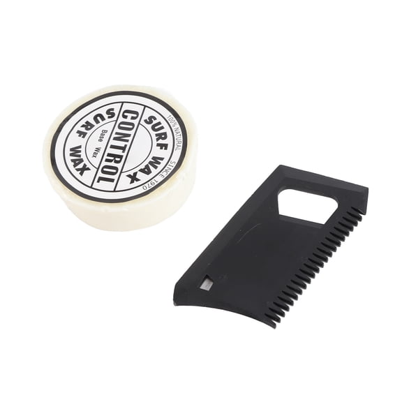 Suodoka Portable Anti-Slip Paraffin Surf Skateboard Wax High Grip Surfboard Cold Water Wax Accessory and Base Wax Combo with Wax Comb (0.15 lbs / 70 ml)