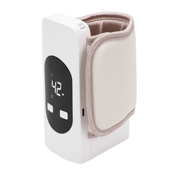 Suodoka Portable Baby Bottle Warmer, Precise Temperature Fast Milk Heater Wrap with 5200mAh Rechargeable Battery (5.6 x 3.3 inches / 14.3 x 8.3 cm)