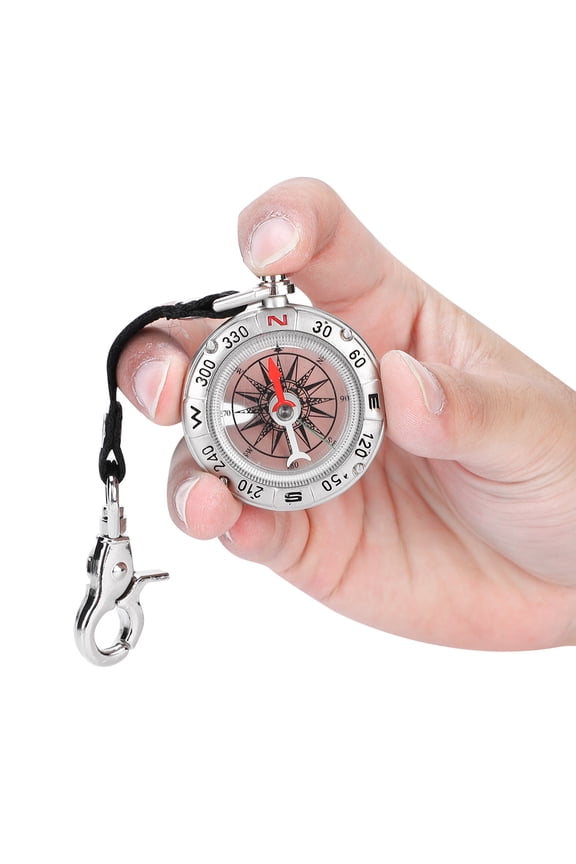 Portable Mini Pocket Watch Compass Keychain Survival Navigation Tool for Outdoor Backpacking Hiking and Camping Accessories (2 inches / 5 cm)