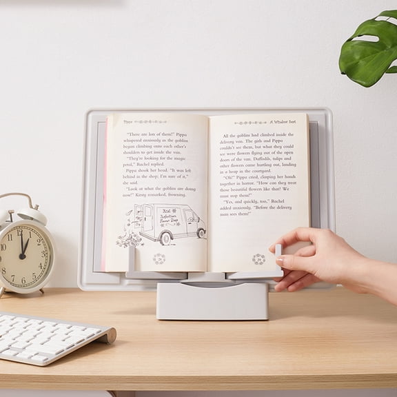 Suodoka Portable Multifunctional Magnetic White Board Paper Clipboard Book Stand Holder Reading with Pen Slot Support for Hands Free Writing Bracket Office Accessories Office School Supplies