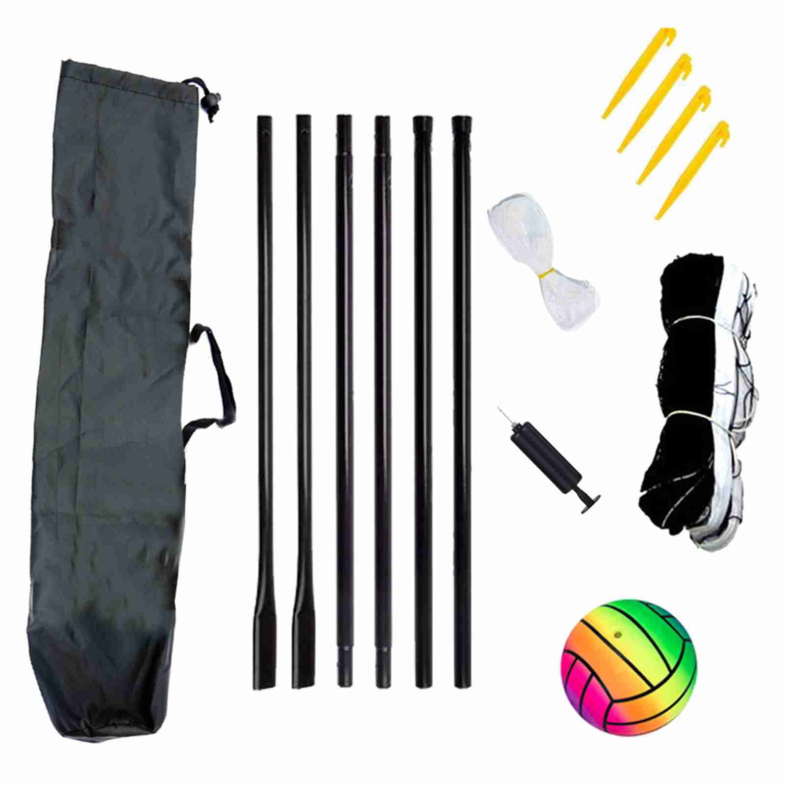 Suodoka Portable Outdoor Volleyball Net with Stand Multi-Sport Set for Badminton and Football Training Perfect for Backyard Beach and Park Games
